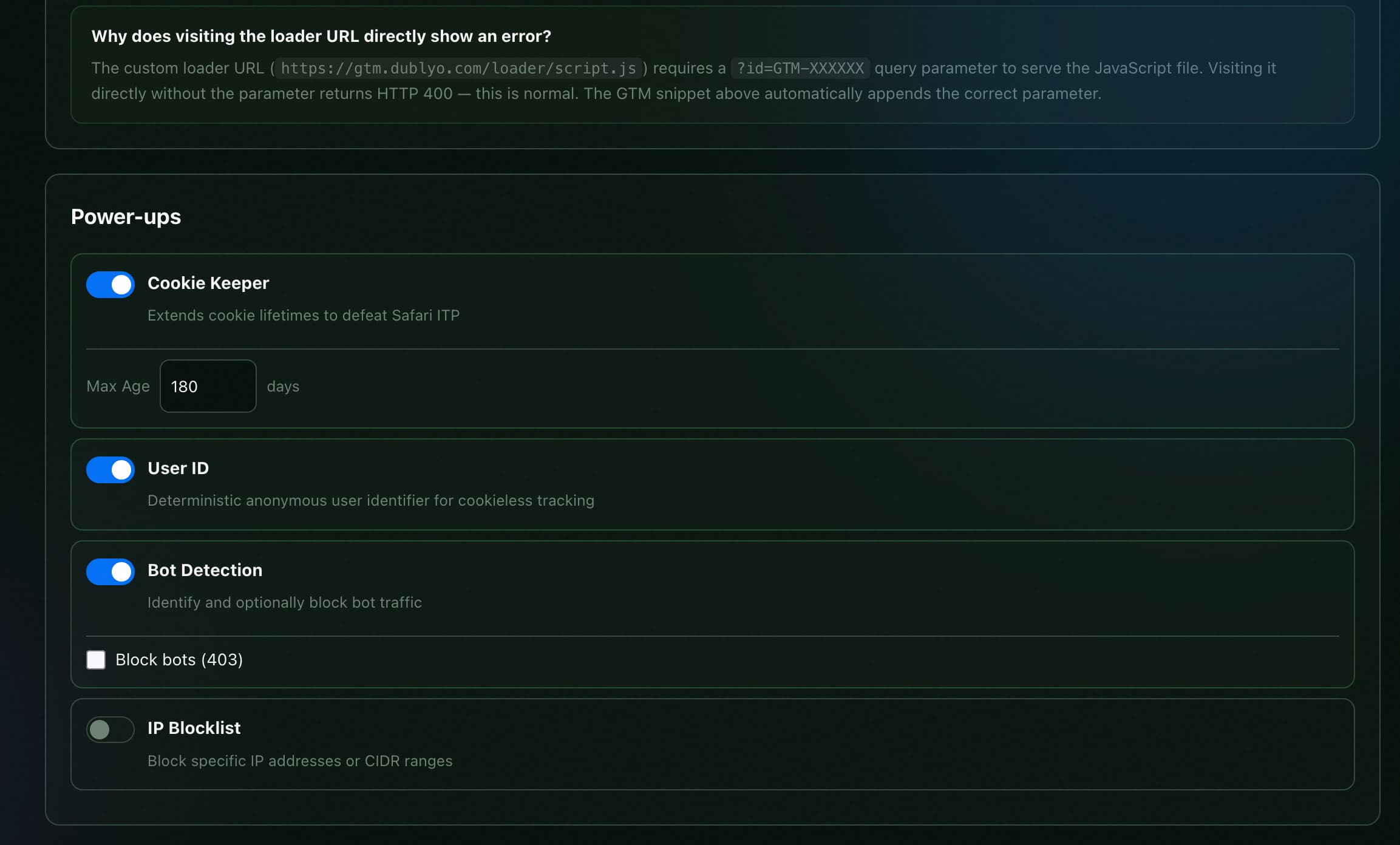 GTM Power-ups Dashboard