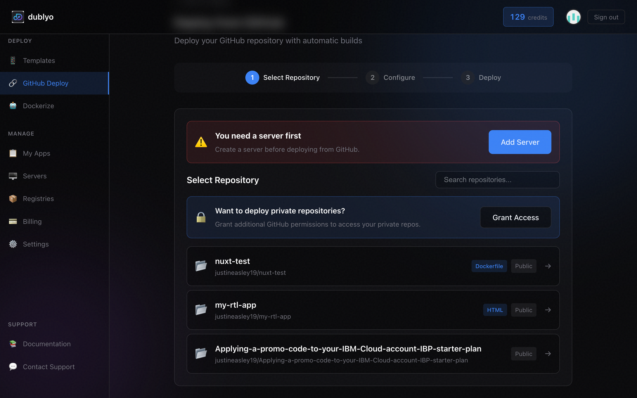 Deploy with a single click